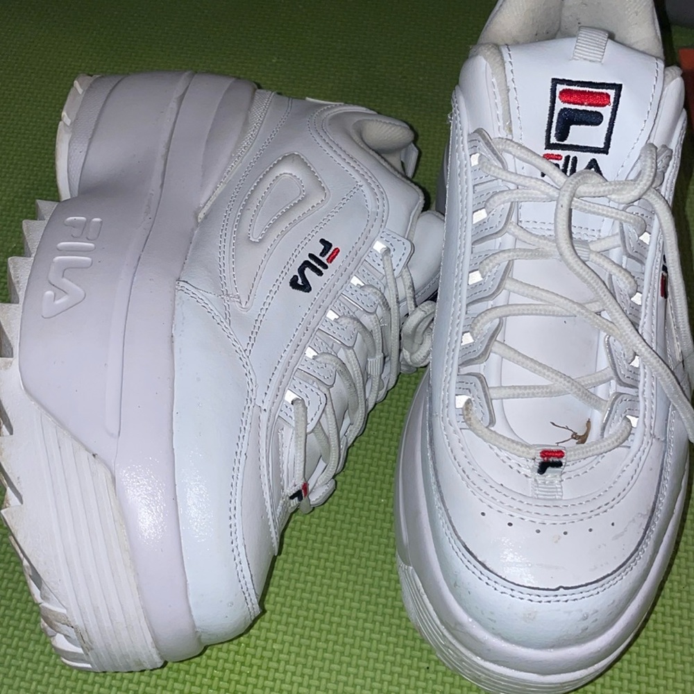 Fila White Platform sneakers